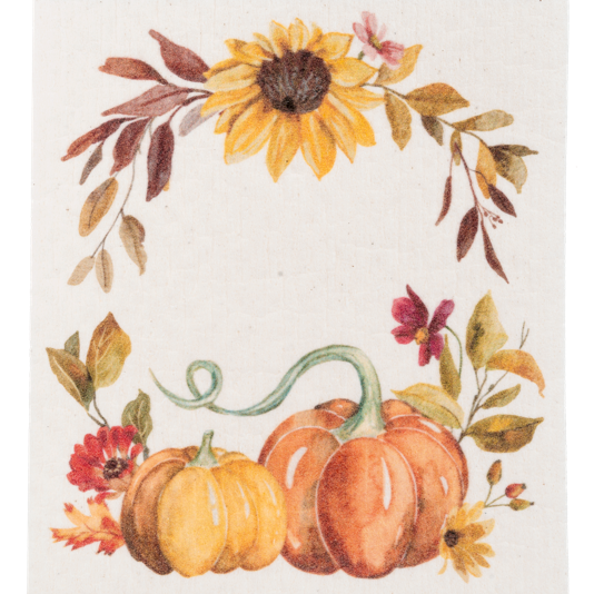 Fall Floral Reusable Dish Cloth