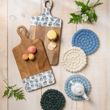 Blue Hydrangea Cutting Board