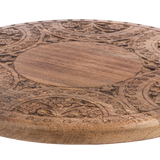 Carved Medallion Lazy Susan