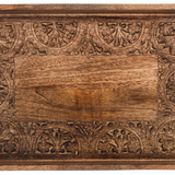 Carved Medallion Rectangle Tray (2 pc. set)