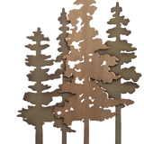 Layered Pine Tree Wall Decor