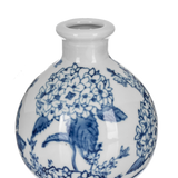 Blue Hydrangea Pattern Vase