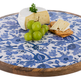 Blue & White Floral Lazy Susan
