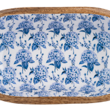 Oval Hydrangea Serving Bowl