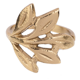 Gold Leaves Napkin Ring