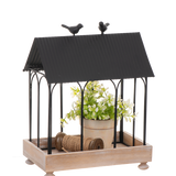 Birdhouse Centerpiece Tray