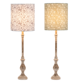 Vintage Floral Buffet Lamp | 40W Max