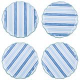 Blue Stripe Salad Plate