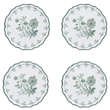 Green Botanical Salad Plate