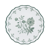 Green Botanical Salad Plate