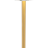 LED Touch Lamp with Green Botanical Shade