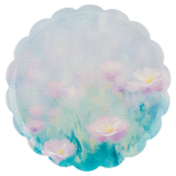 Watercolour Floral Scallop Edge Tray