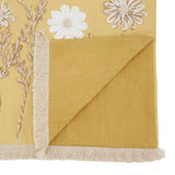 Yellow Embroidered Floral Table Runner