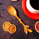 Spoon with leaf