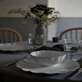 Rosa White Dinner plate