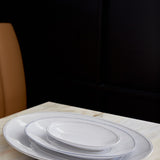 Friso White Oval platter medium