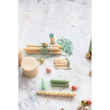 Unscented Tree Shaped Taper Candles- Eggnog