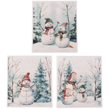 Snowman Reusable Dish Cloth