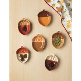 Oak and Acorn Pinch Bowls Set of 6