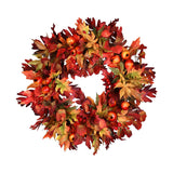 Fall Leaf and Pomegranate Berry Wreath | 26 Inch
