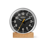 6" Runwell Clock | Chrome/Black