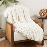 Cuddle Corner Faux Rabbit Fur Throw