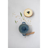 Stoneware Brie Baker with Bamboo Spreader