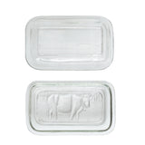 Pressed Glass Butter Dish