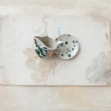 Hand-Painted Creamer w/ Saucer | Set of 2