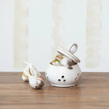 Stoneware Garlic Storage Jar