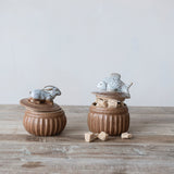 Rabbit Stoneware Salt Cellar