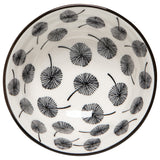 Gray Dandelion Stamped Bowl