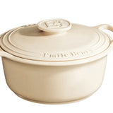 Emile Henry - 5.5L Cream Sublime Round Stewpot