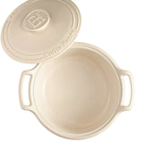 Emile Henry - 5.5L Cream Sublime Round Stewpot