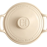 Emile Henry - 5.5L Cream Sublime Round Stewpot