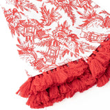 Nutcracker Toile Tassel Kitchen Towel