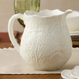 Le Jardin White Cabbage 3-D Pitcher