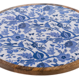Blue & White Floral Lazy Susan