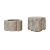 Stackable Marble Pinch Pots