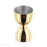 Brass Plated Double Jigger
