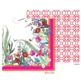 La Dolce Vita Kantha Quilt Fuchsia & Orange Table Covers - 1 Table Cover