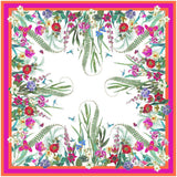 La Dolce Vita Kantha Quilt Fuchsia & Orange Table Covers - 1 Table Cover