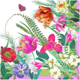 La Dolce Vita Cloth Dinner Napkin in Green & Lavender - 4 Napkins