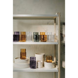 Fluted Glass 12 oz - Smoke