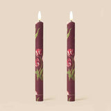 Heritage Tulip Flameless LED Wax Candles - Tulip Mulberry