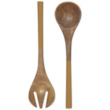 Ochre Mango Wood Salad Servers