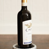 White Marble Stone Wine Coaster