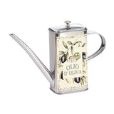 Stainless steel oil can