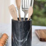 Black Marble Utensil Holder