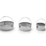 Crinkled Cookie Cutter Set, 3-Piece